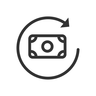 Money Return icon - 7-day money back guarantee for inmate book orders
