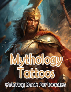 Mythology Tattoos coloring book for Inmates - send books to inmates