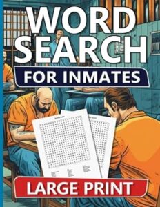 Word Search Book For Inmates Men: Easy, Medium & Hard Puzzles For Adults
