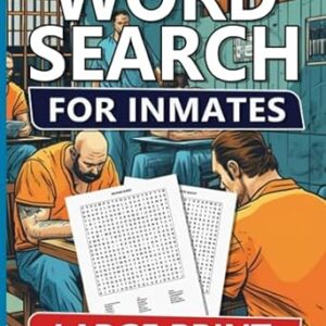 Word Search Book For Inmates Men: Easy, Medium & Hard Puzzles For Adults