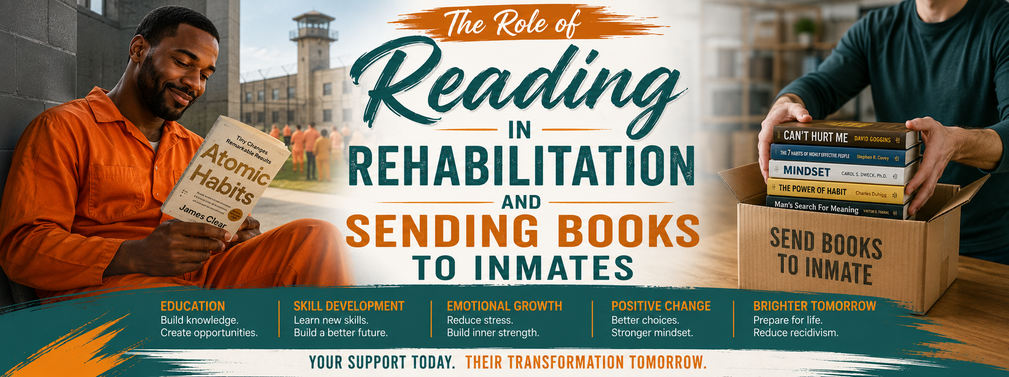 The Role of Reading in Rehabilitation and Sending Books to Inmates
